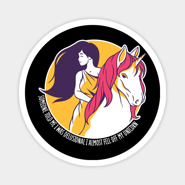 Riding my Unicorn Magnet by TheRealestDesigns